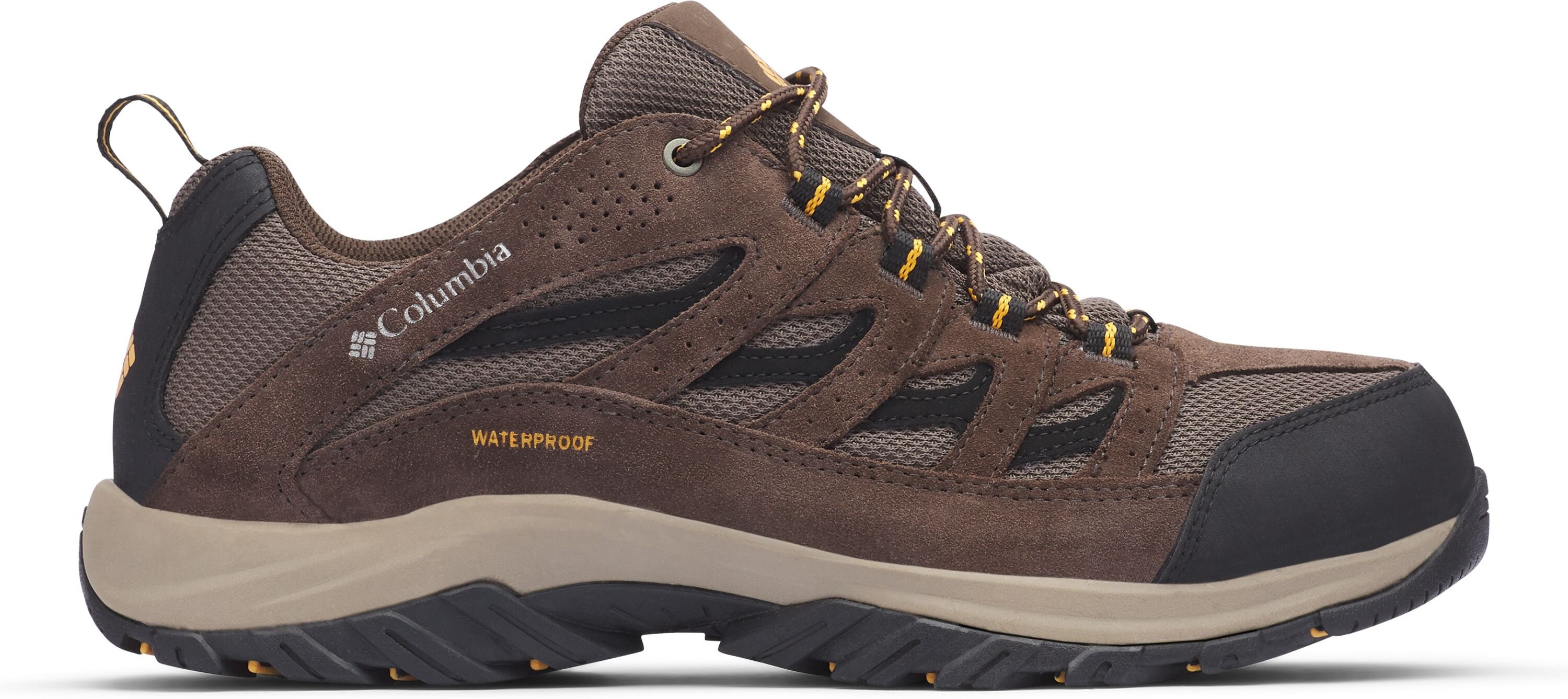 Wanderschuh COLUMBIA "CRESTWOOD™ WATERPROOF", Herren, Gr. 44,5, braun (mud, squash), Synthetik, Schuhe Wanderschuh, wasserdicht mud, squash 44,5
