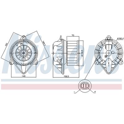 NISSENS Innenraumgebläse 87403 für RENAULT