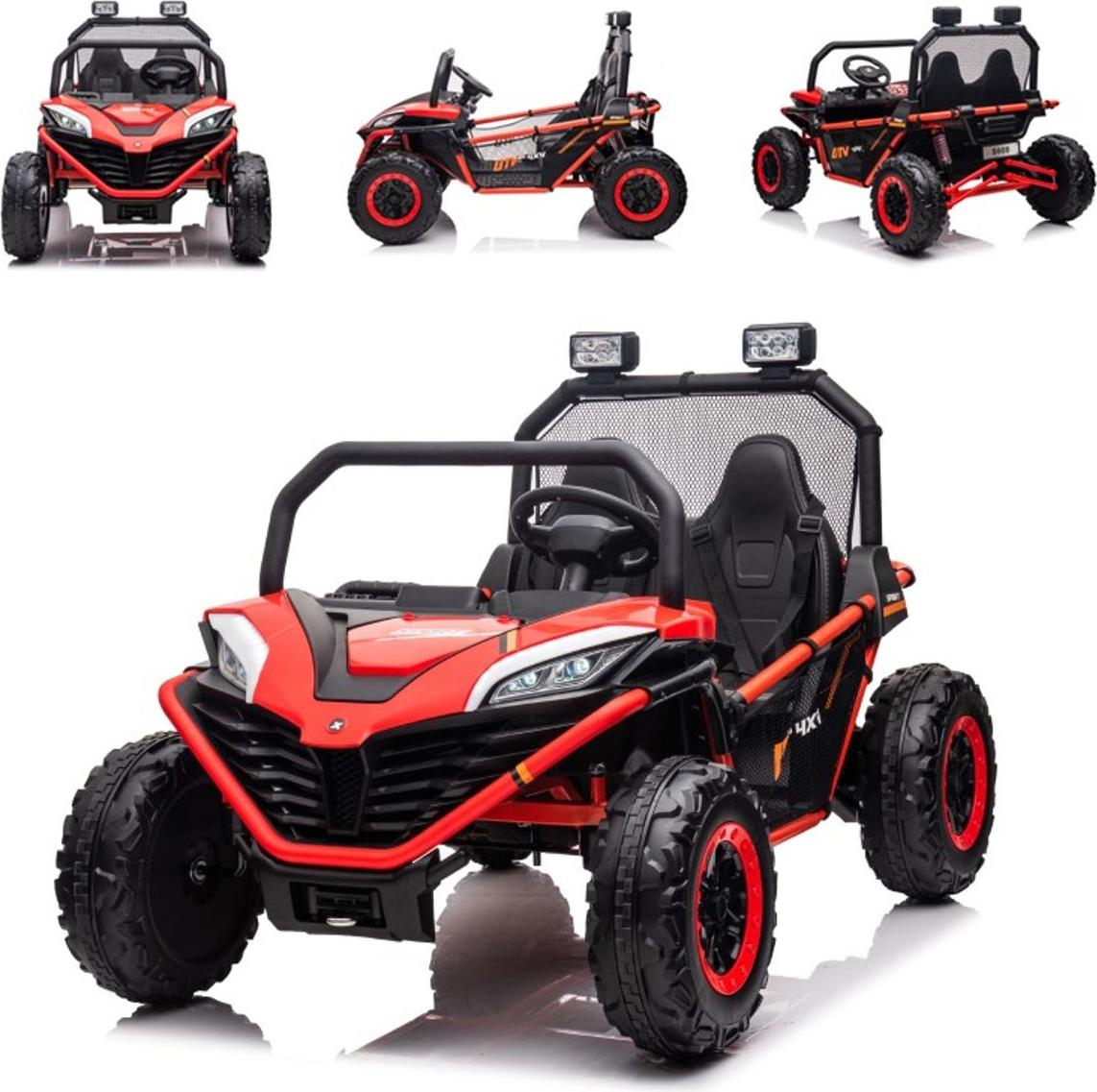 Chipolino Kinder Elektrofahrzeug Explorer Doppelsitzer Offroad LED Hupe MP3 USB