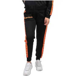Givova, Unisex, Sporthose, Trikotband Jogginghose (XS), Schwarz, Orange