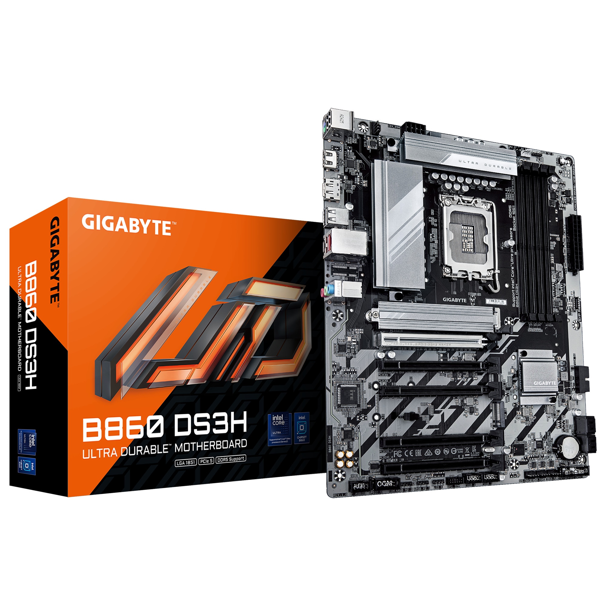 GIGABYTE B860 DS3H ATX Mainboard Sockel 1851 DP/HDMI
