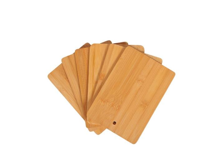 Schneidebrett Bambus 6er Set