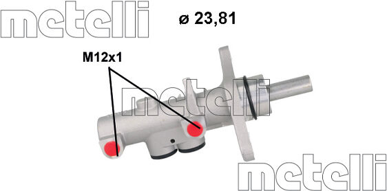 Metelli Hauptbremszylinder 05-1200 Für Vw
