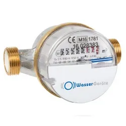 Wohnungswasserzähler Eco Qn 1,5 - 1/2" x 80 mm - warm Eichung 2025