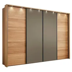 CASEDO Schwebetürenschrank Burgos 330 x 236 cm Holz Braun Eiche