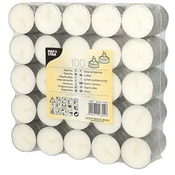 PAPSTAR Teelichter weiß - 100 Stück