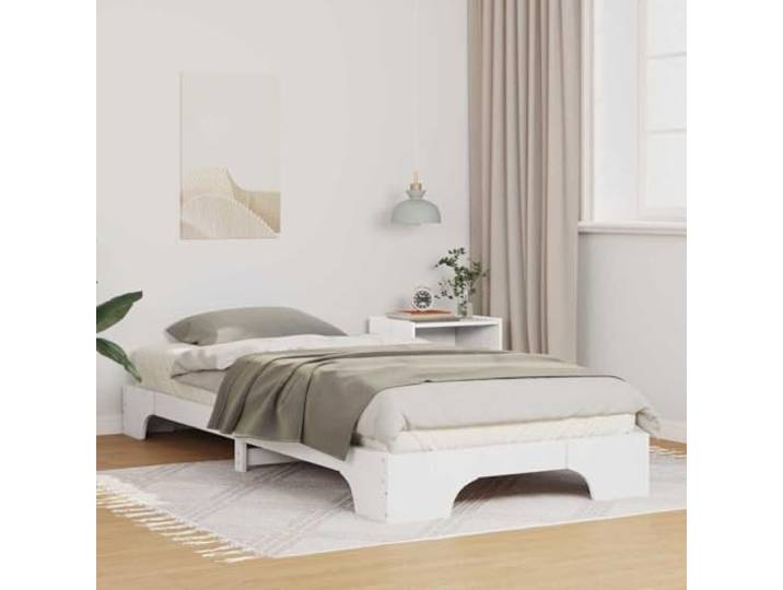 YUOTYRKTEJRSG Samt L Design Plattform Eckbett Creme 80 x 200 cm Eckbettgestell mit Kopfteil Creme 80x200 cm Samt L-Form Bettrahmen mit Lattenrost als Schlafsofa platzsparend für kleine