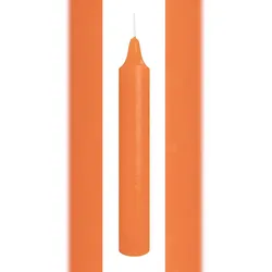 Marble Leuchterkerzen durchgefärbt Soft Orange 150 x 22 mm, 20er Set