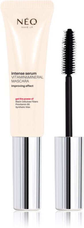 NEO MAKE UP Intense Serum Vitamin & Mineral Mascara nourishing mascara to support eyelash growth shade Black 9 ml