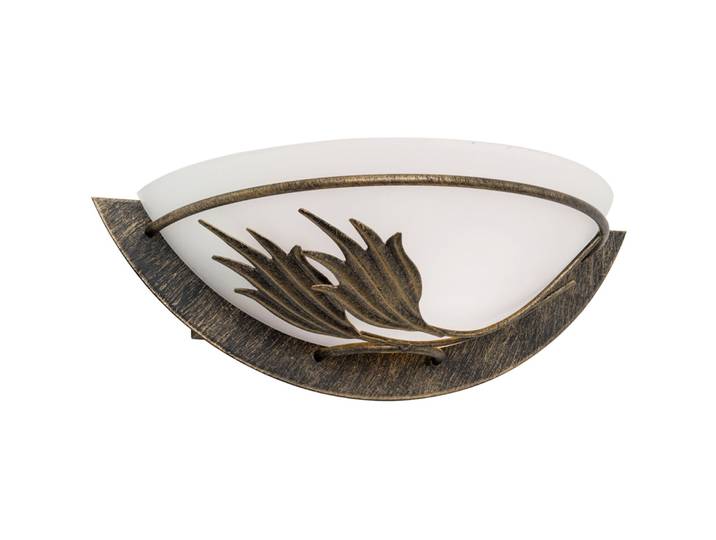 Wandlampe Fleur Antik Stahl B 15 cm - Wandlampe