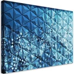 WANDBILD pusteblume in tau tropfen