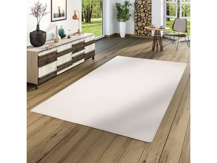Tapis - SNAPSTYLE - Luna - Velours - Blanc - 200x200 cm