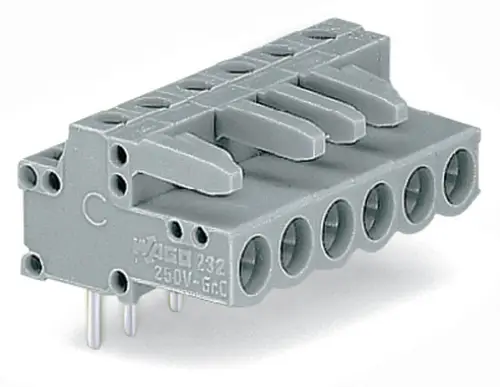 WAGO Buchsengehäuse-Platine 232 Polzahl Gesamt 2 Rastermaß: 5mm 232-232 200St.