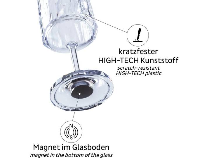 Weingläser-Set silwy Transparent Kunststoff 6 Stk