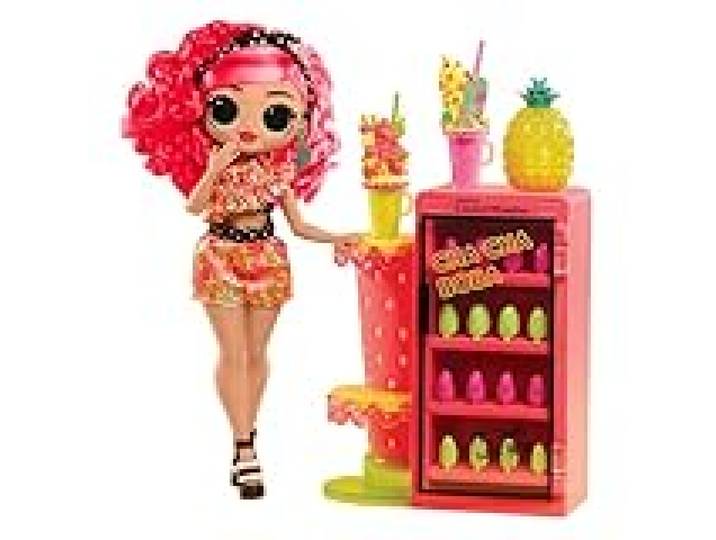 L.O.L. Surprise! OMG Sweet Nails - Pinky Pops Fruit Shop - 15 Surprises dont du Vrai Vernis à Ongles, des Press On Nails, des Autocollants, des Paillettes, 1 Poupée Mannequin - À Partir de 4 Ans