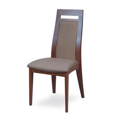 Esszimmerstuhl HOME AFFAIRE "CLIO", nuss, taupe, nussbaum, B:48cm H:101cm T:58cm, Massivholz, Stühle, Stuhl mit wasserabweisender Stoff