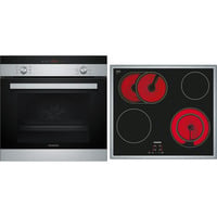 EQ112EA01Z, Backofen-Set schwarz/edelstahl