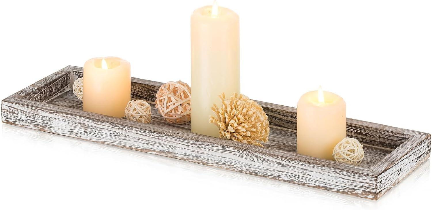 oCreon Rechthoekig houten decoratief dienblad