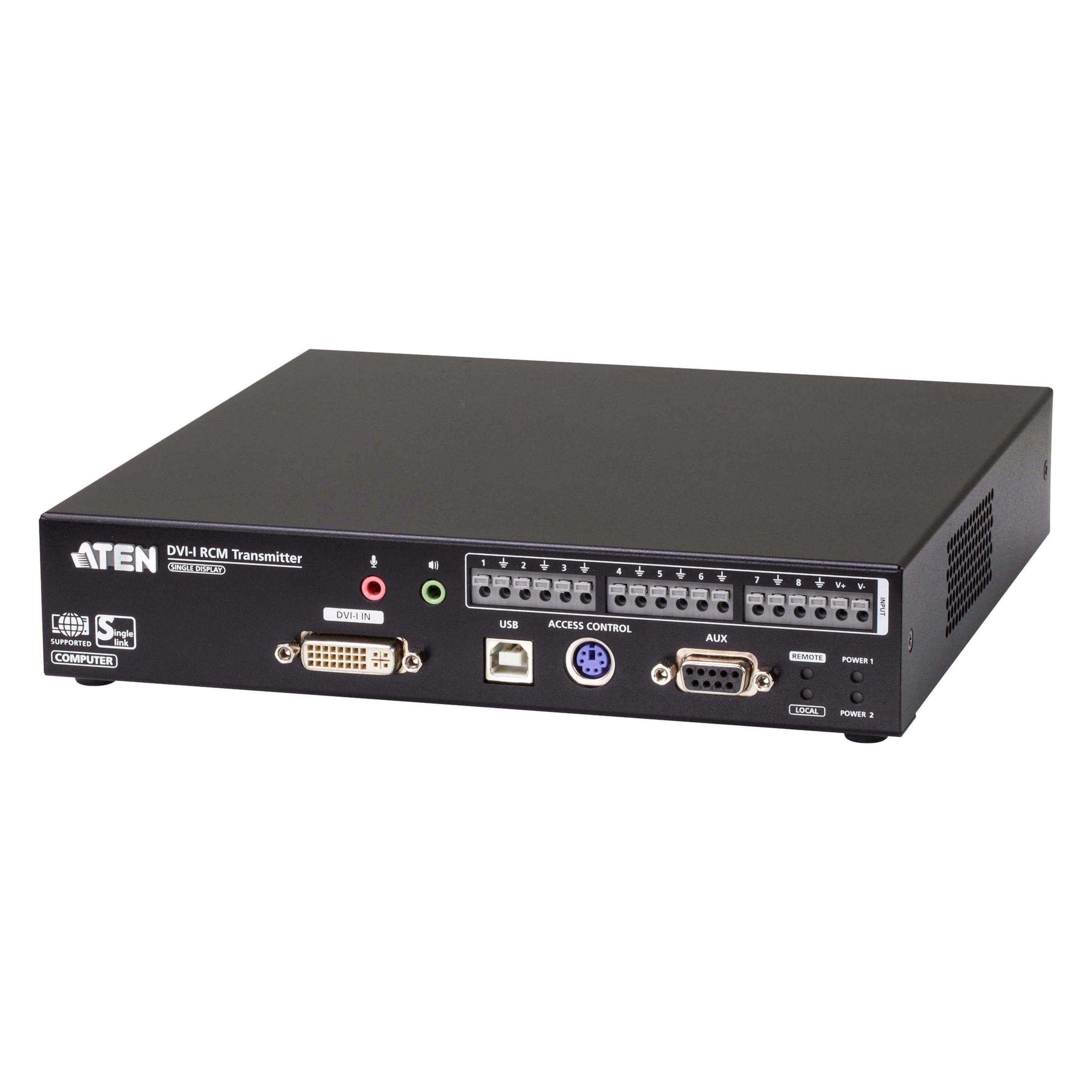 Aten RCMDVI00BT DVI-I Einzelbildschirm KVM over IP Sender mit Fernzugriff (RCMDVI00BT)