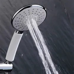 Duschbrause mit 5 Wasserstrahlmodi - Wassersparfunktion (bis 40% weniger Wasserverbrauch) - Massagefunktion, Antikalk, einfache Montage, Ø 12 cm