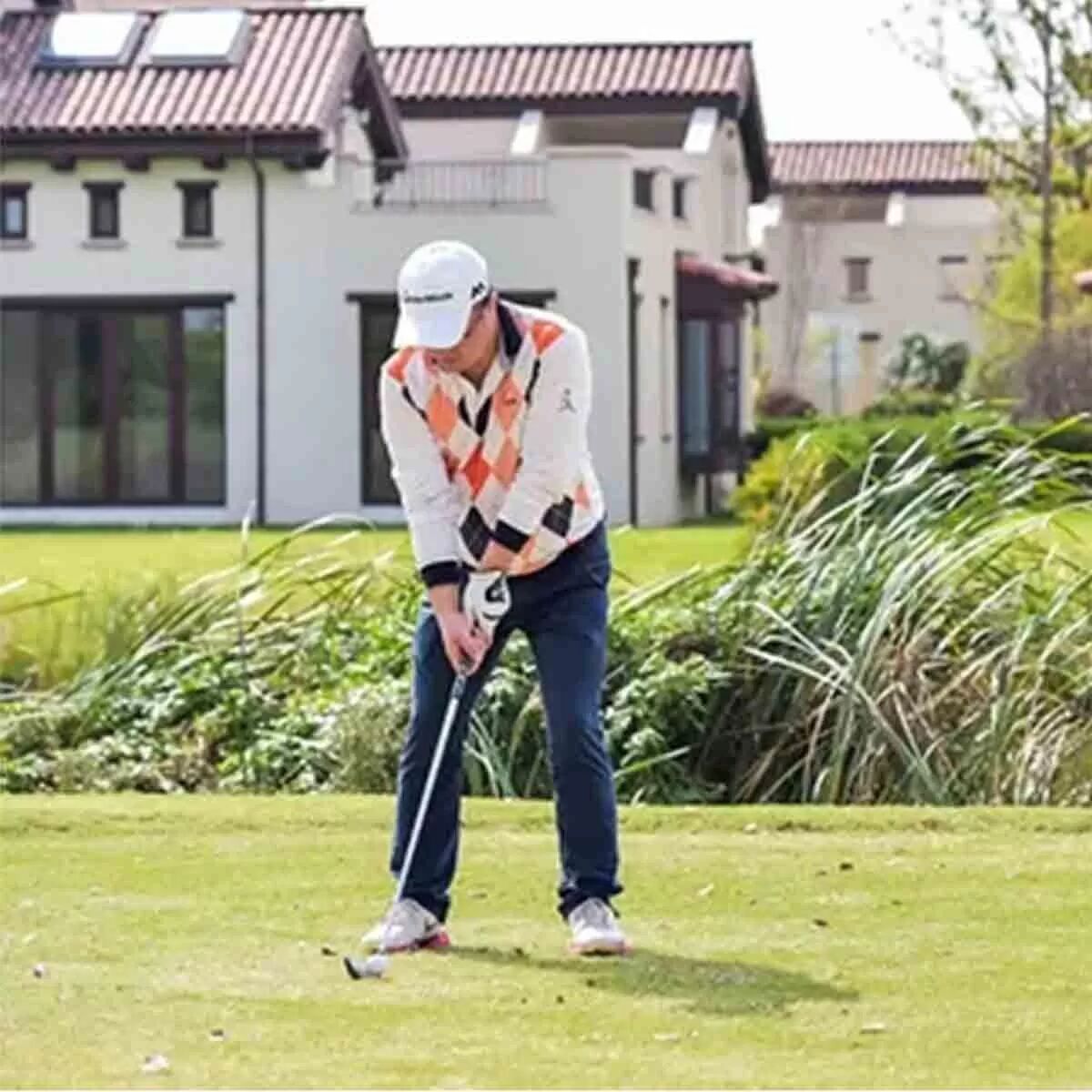 INF Tragbarer und verstellbarer Golf-Putter – beidhändig bedienbar, abnehmbares Design Schwarz