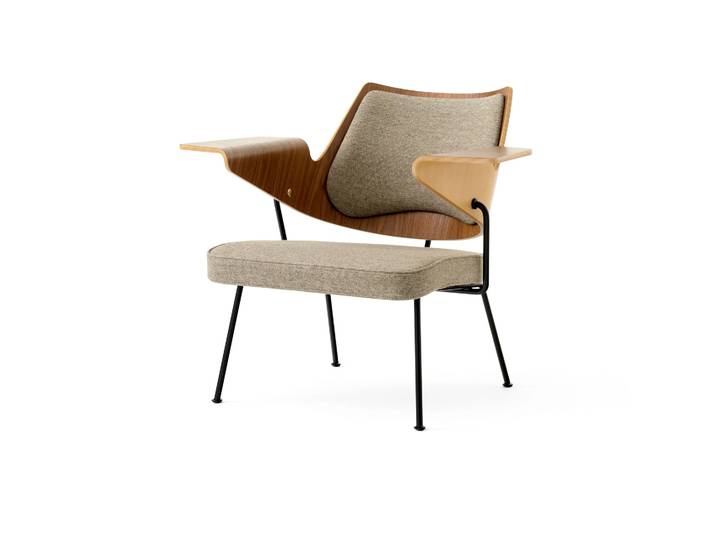&Tradition RFH RD8 Lounge-Stuhl Walnut-Beech-Brown