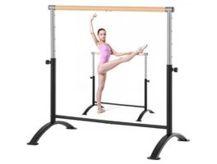 VEVOR Ballettstange Tanzstange freistehende Ballettstange, höhenverstellbare (5-stufig / 715-1115 mm) Stretchstange aus Kohlenstoffstahl für Ballett, Gleichgewichtstraining, Entspannungsübungen