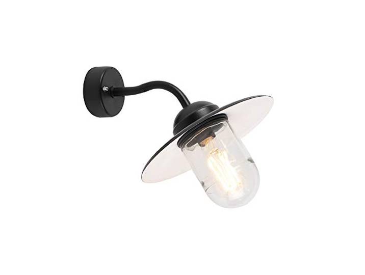 Qazqa munich - Applique murale - 1 lumière - L 260 mm - Noir - Rustique - éclairage extérieur