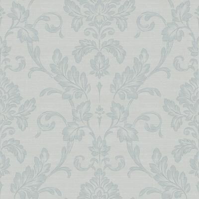 Sirpi Antonella Light Blue Scroll Wallpaper - 20.9 x 396 x 0.025