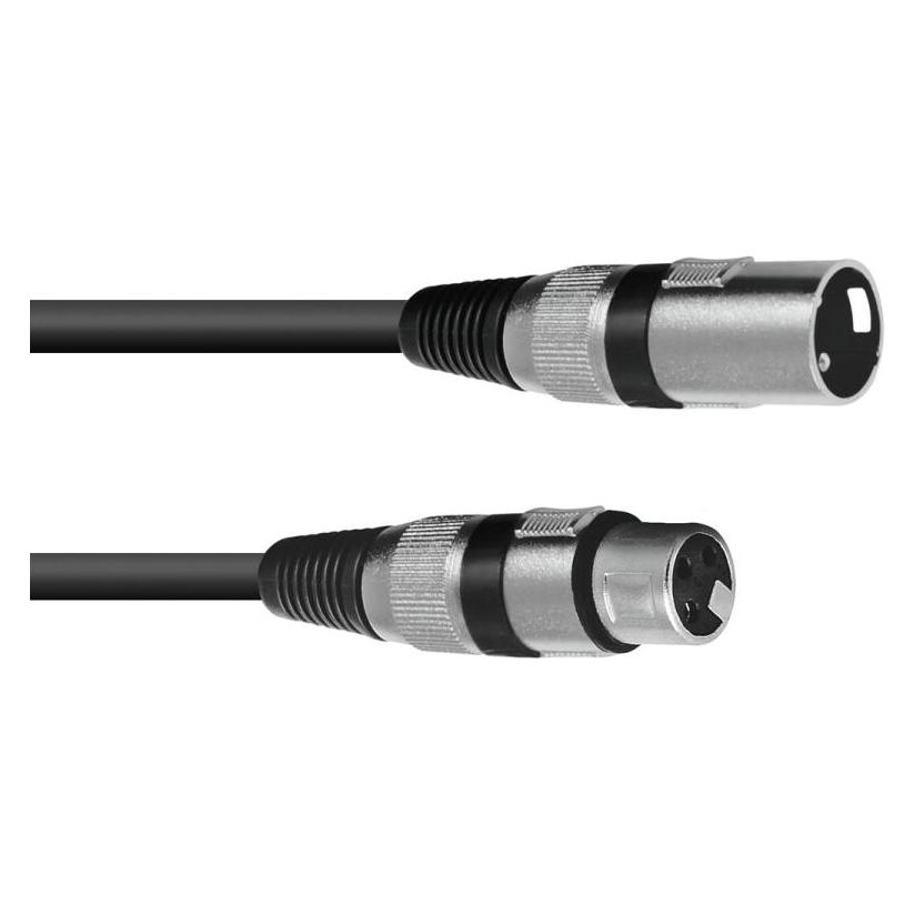 Omnitronic XLR Verbindungskabel Kabel 3pol 20m sw (20 m, XLR Kabel) (3022058N)