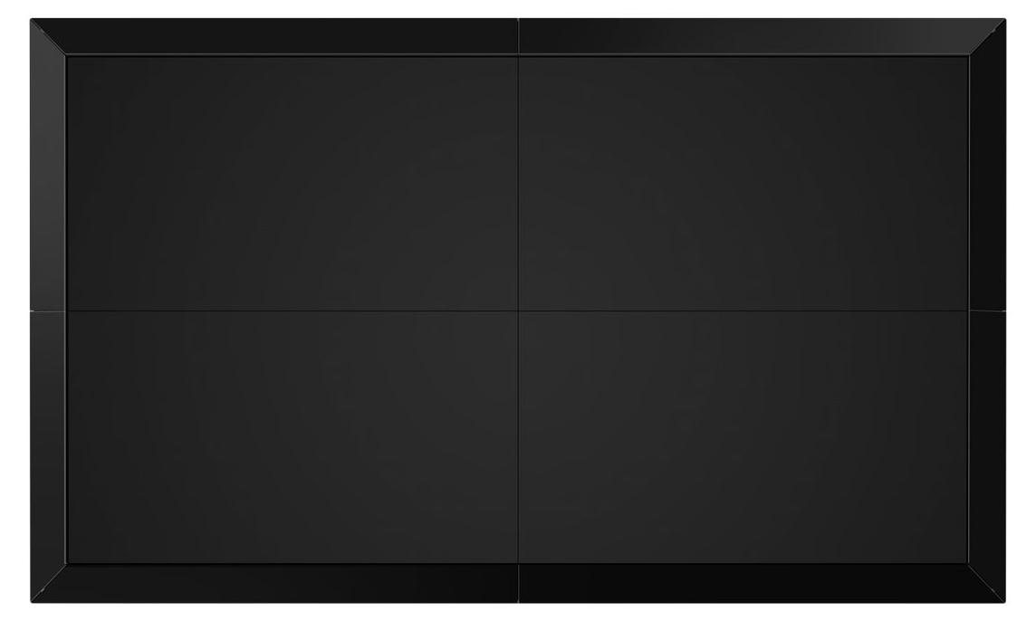 SMS SmartTrim L - Befestigungskit (Trimmpaneel) - für 2x2-Videowand - Schwarz, RAL 9005 - Bildschirmgröße: 139.7 cm (55")