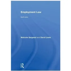 Sargeant, M: Employment Law, Sachbücher von David Lewis, Malcolm Sargeant