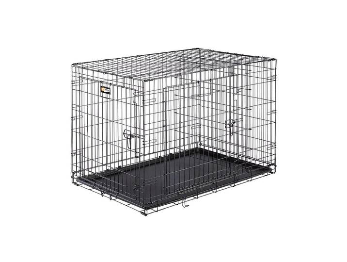 Tiertransportbox FERPLAST Dog-Inn -105 faltbare Metallbox , schwarz, B:108,5cm H:76,8cm T:72,7cm, Metall, Tiertransportbehälter, Tiertransportbox