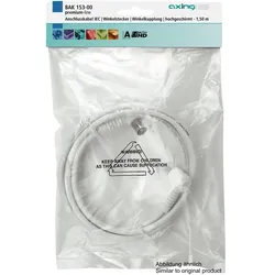 Axing BAK253-00 Anschlusskabel IEC, Winkelstecker, Winkelkupplung, hochgeschirmt, 2,50 m BAK25300 BAK 253-00