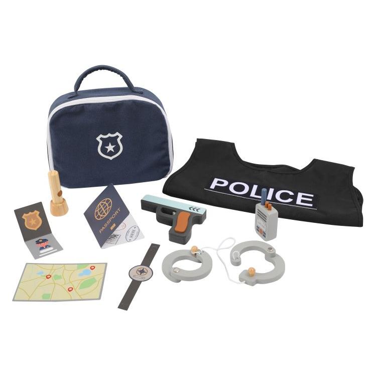 Holz Polizei-Set 10-teilig (0080404786)