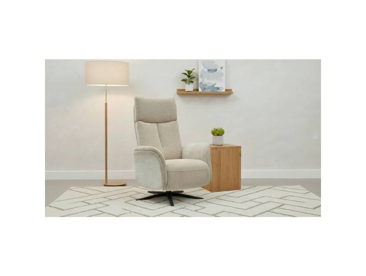 Livetastic Relaxsessel Nubbi, Beige, Metall, 75x109x84 cm, Relaxfunktion, Wohnzimmer, Sessel, Relaxsessel