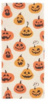"Saro Lifestyle Spice of Fall Pumpkin Kitchen Towel (Set of 4) - 18""x28"""