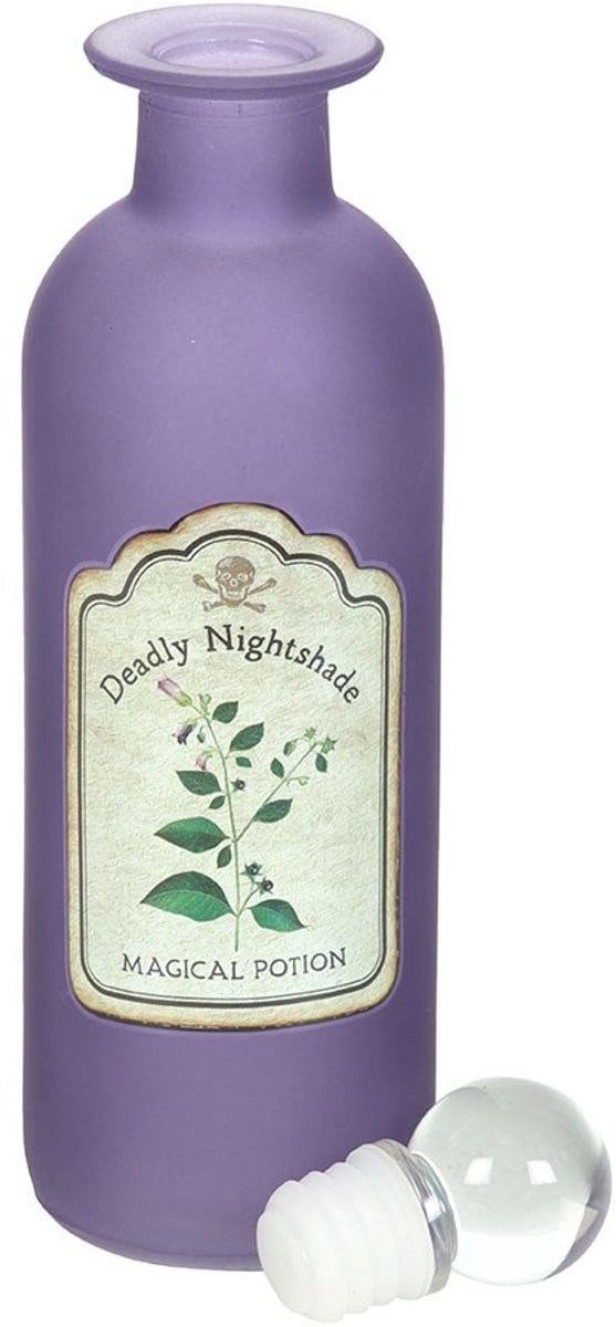 Something Different Wholesale Deadly Nightshade decoratieve glazen drankfles - Multicolours