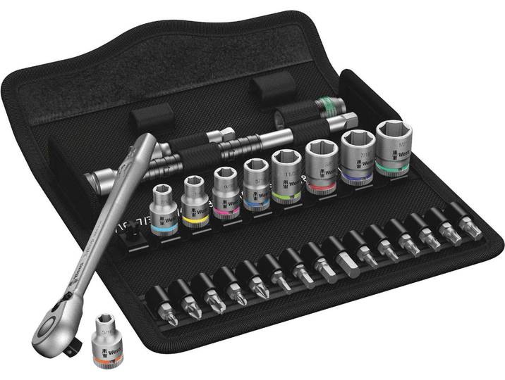 Wera 8100 SA 11 Jeu de cliquets Zyklop\, commutation\, 1/4\, pouce