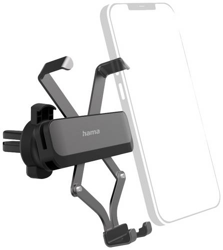Hama Gravity Pro, Handy/Smartphone, Passive Halterung, Auto, Schwarz