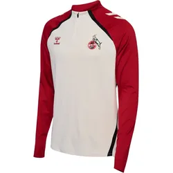 hummel 1. FC Köln 1/2-Zip Trainings-Top 2025/26 9490 - marshmallow/chili XXL