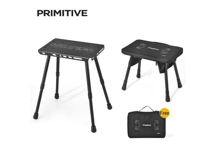 PRIMITIVE Tabouret de camping léger en alliage d'aluminium Chaise tactique Chaise pliante portable de poche Tabouret pliant de voyage pour la pêche