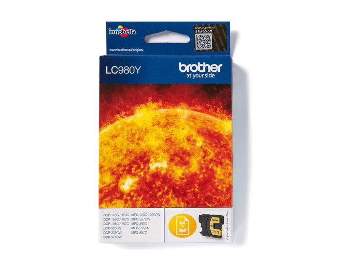 Brother LC980Y inktcartridge 1 stuk origineel geel
