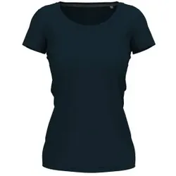 Stedman Claire Crew Neck Marine ringgesponnene Baumwolle Small Damen