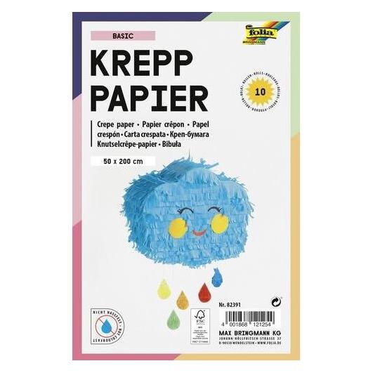 Folia Krepppapier Basic 1 (32 g/m², 10x) (82391)