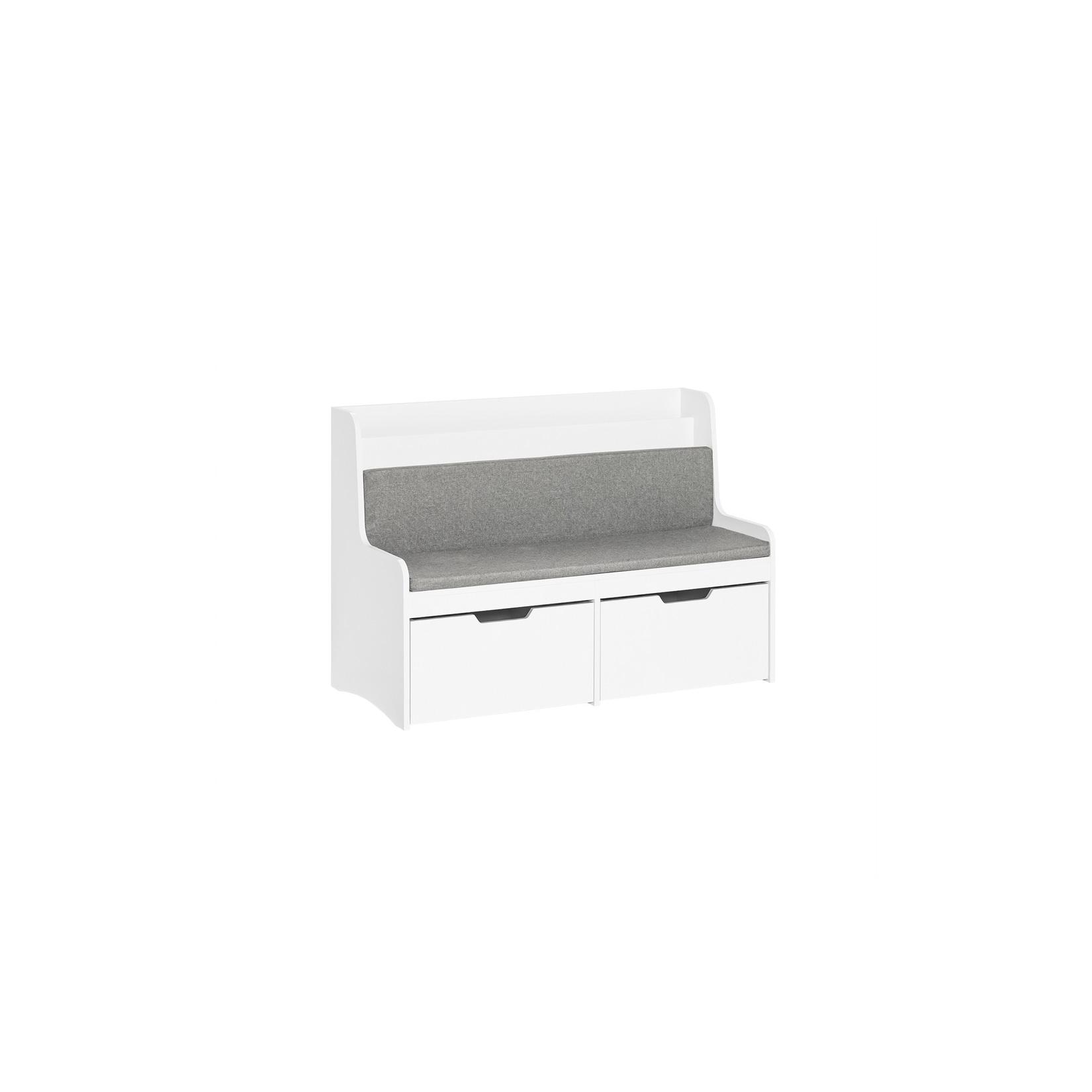 SoBuy Spielzeugkiste mit Bücherregal und Aufbewahrungsbox Weiß 100x45x70cm Funktional