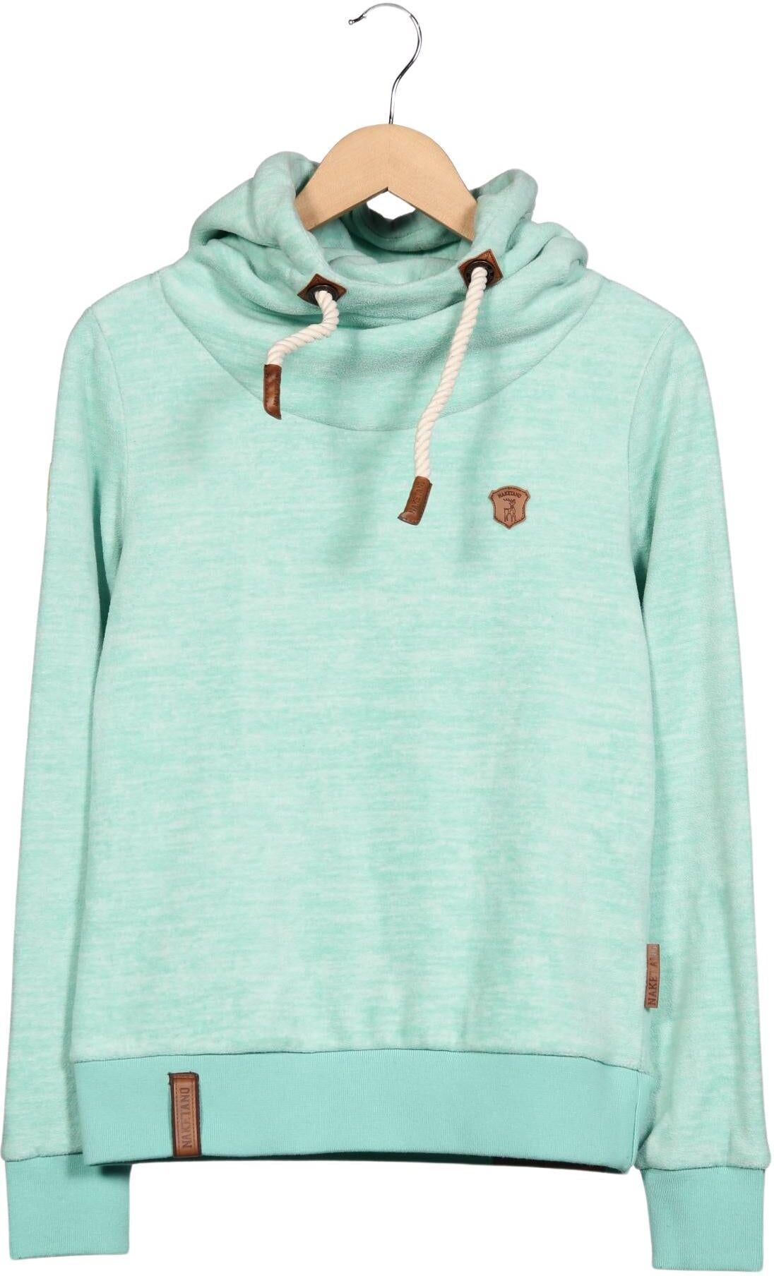 Naketano Damen Kapuzenpullover, Hellgrün, Gr. S, Synthetik - Second Hand
