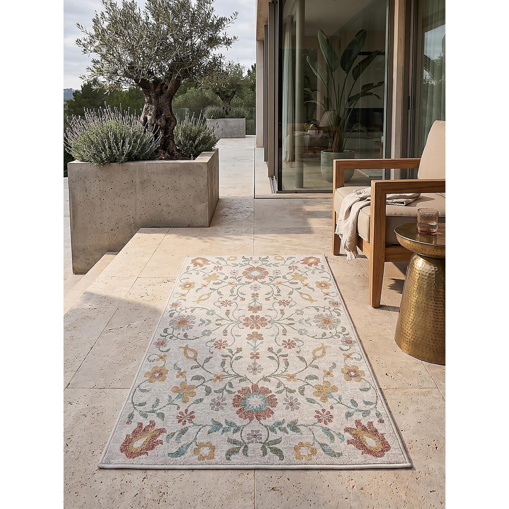 Outdoor-Läufer Wetterfest Creme 80x150 cm - LIMMAT Kadima Design