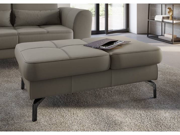 sit&more Hocker Bendigo, mit Klappfunktion, Bodenfreiheit 15 cm, wahlweise in 2 Fußfarben