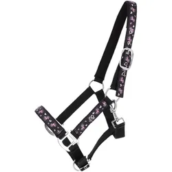 QHP Halfter Lize schwarz violet HW 2025, Größe: Shet
